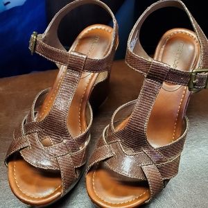 Britt Textured PU Wedges